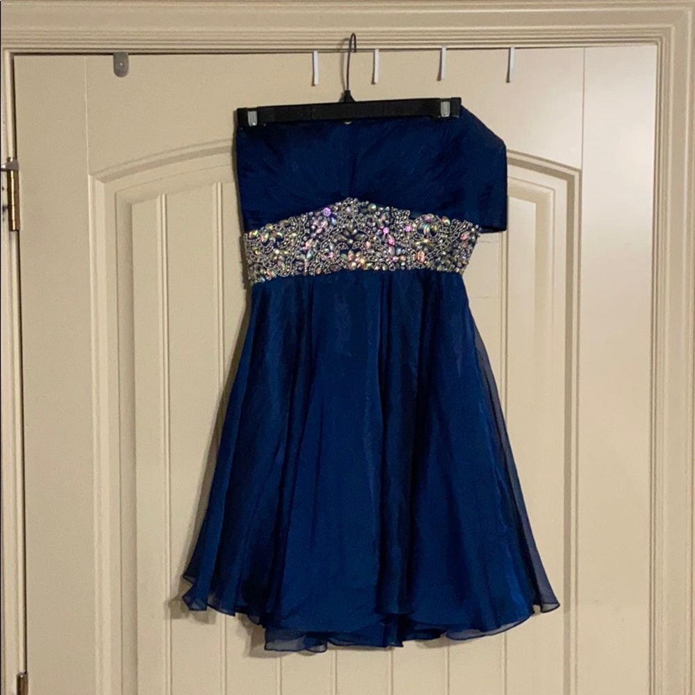 blue homecoming dress